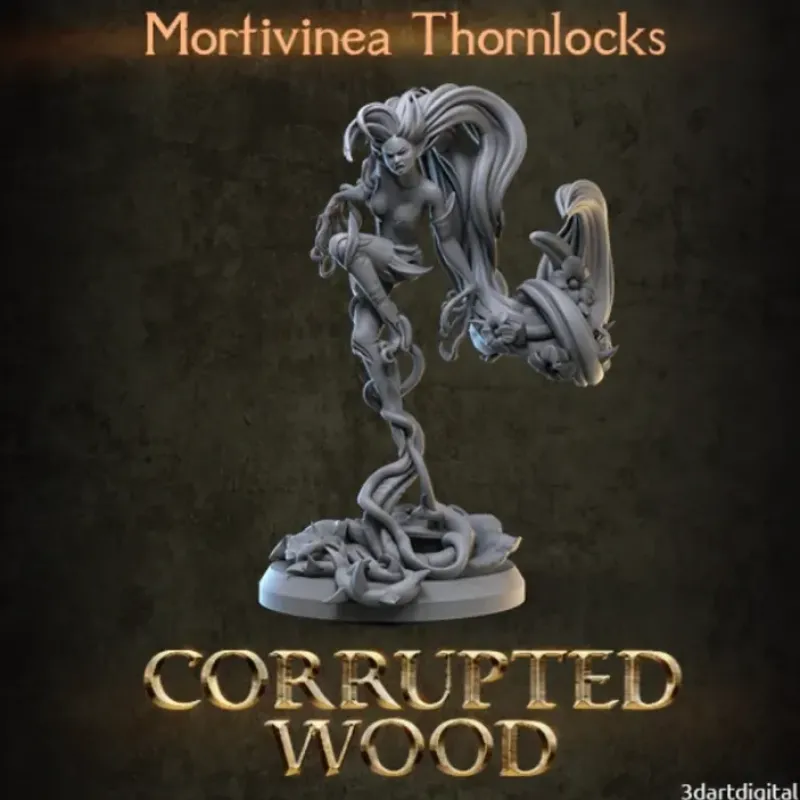 Miniature<Mortivinea Thornlocks - Miniature Marvels: Airplane Models & Painted Dice
