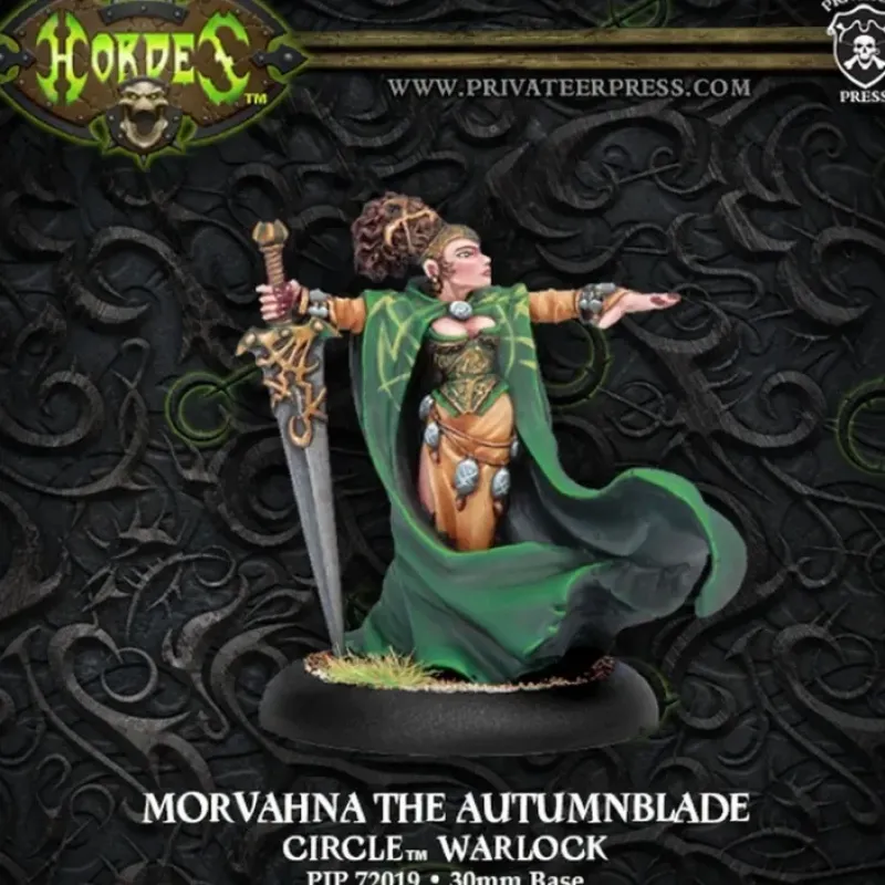 Miniature<Morvahna the Autumnblade: Circle Orboros - Warlock PIP 72019 - Miniature Marvels: Airplane Models & Painted Dice