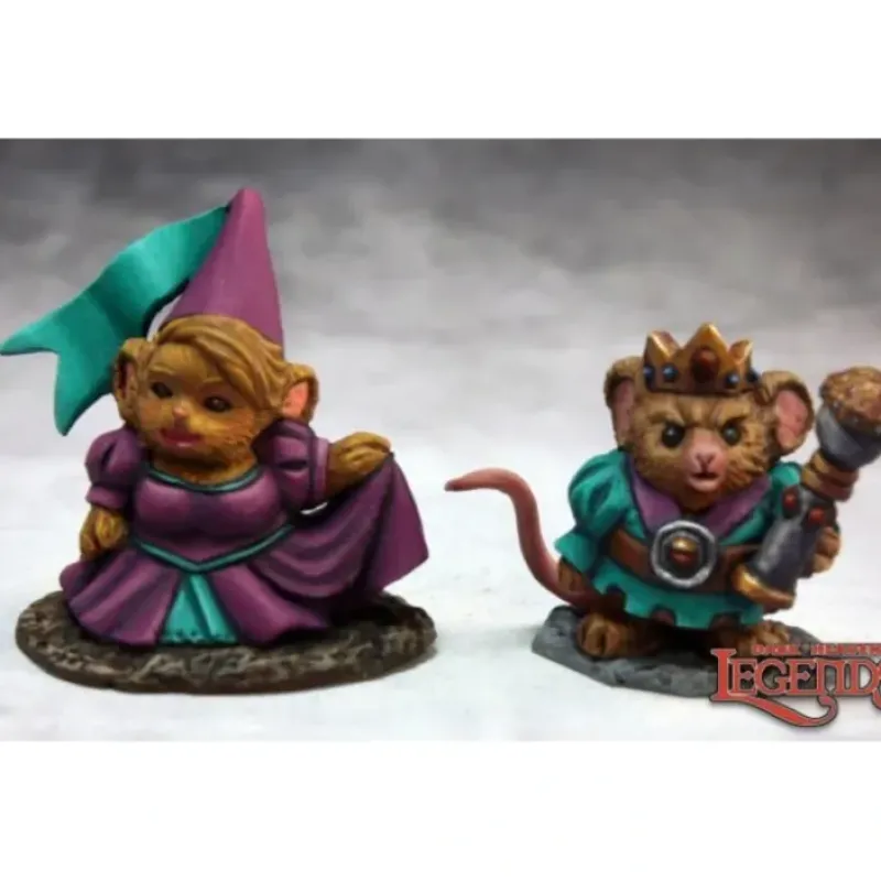 Miniature<Mousling King & Princess: Dark Heaven Legends RPR 03740 - Miniature Marvels: Airplane Models & Painted Dice