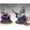 Miniature<Mousling Sorcerer & Samurai: Dark Heaven Legends RPR 03742 - Miniature Marvels: Airplane Models & Painted Dice
