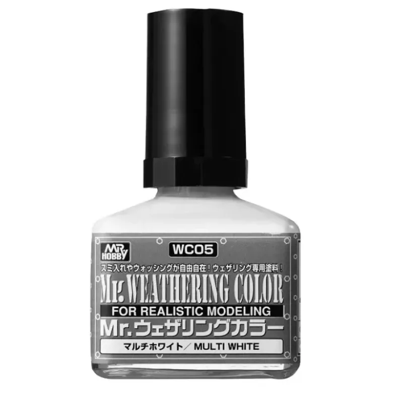 Paint<Mr. Weathering Color - Multi White LTG MRHOB-WC05 - Miniature Marvels: Airplane Models & Painted Dice