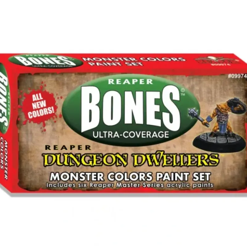 Paint<MSP: Bones: Monster Colors Set - Miniature Marvels: Airplane Models & Painted Dice