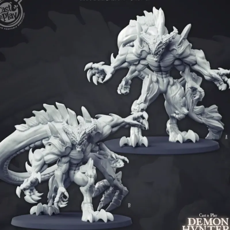 Miniature<Multi Armed Demon - Miniature Marvels: Airplane Models & Painted Dice