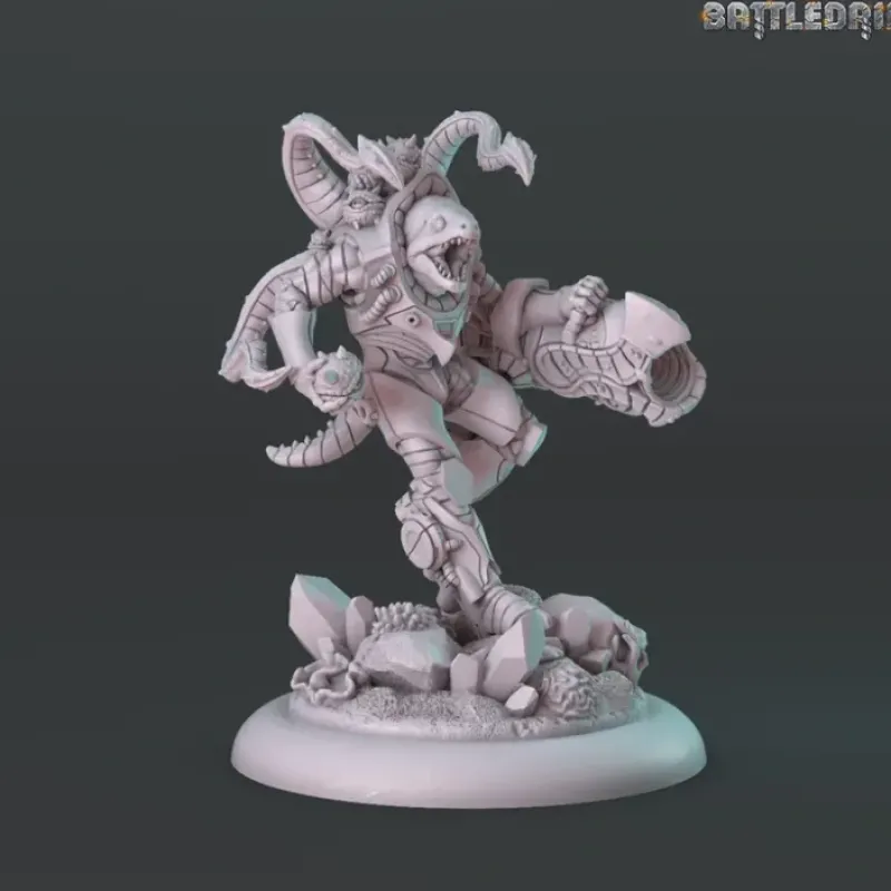 Miniature<Mu'Ren Bombardier - Miniature Marvels: Airplane Models & Painted Dice