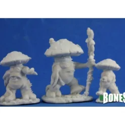 Miniature<Mushroom Men (3): Bones RPR 77345 - Miniature Marvels: Airplane Models & Painted Dice