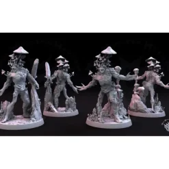 Miniature<Myconid Brute Set - Miniature Marvels: Airplane Models & Painted Dice