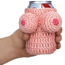 Egpull<Nana's Boobies Knitted Beer Can Bottle Cooler Holder Adult Gag - BigMouth Inc. - Miniature Marvels: Airplane Models & Painted Dice