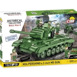 Airplane Model*NC Cobi 2563 M26 Pershing & 3" M5 Gun Executive Edition - Miniature Marvels: Airplane Models & Painted Dice