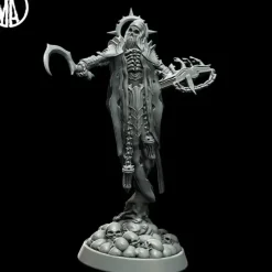 Miniature<Necromancer Commanding - Miniature Marvels: Airplane Models & Painted Dice