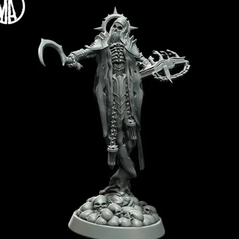 Miniature<Necromancer Commanding - Miniature Marvels: Airplane Models & Painted Dice