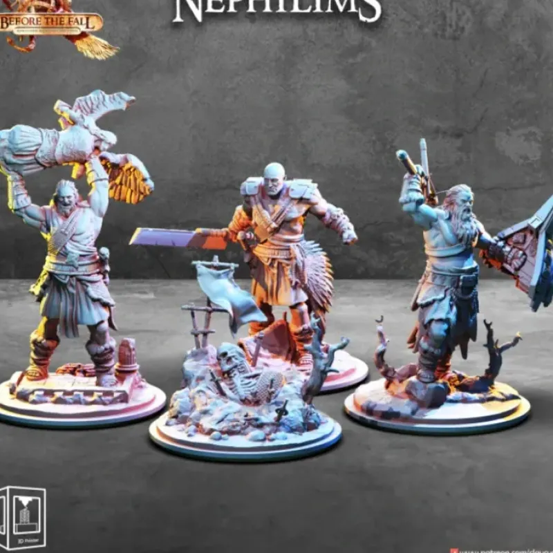 Miniature<Nephilim - Miniature Marvels: Airplane Models & Painted Dice