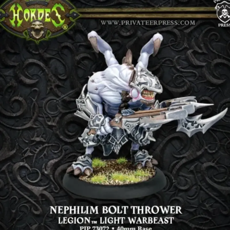 Miniature<Nephilim Bolt Thrower: Legion of Everblight - Warbeast PIP 73072 - Miniature Marvels: Airplane Models & Painted Dice