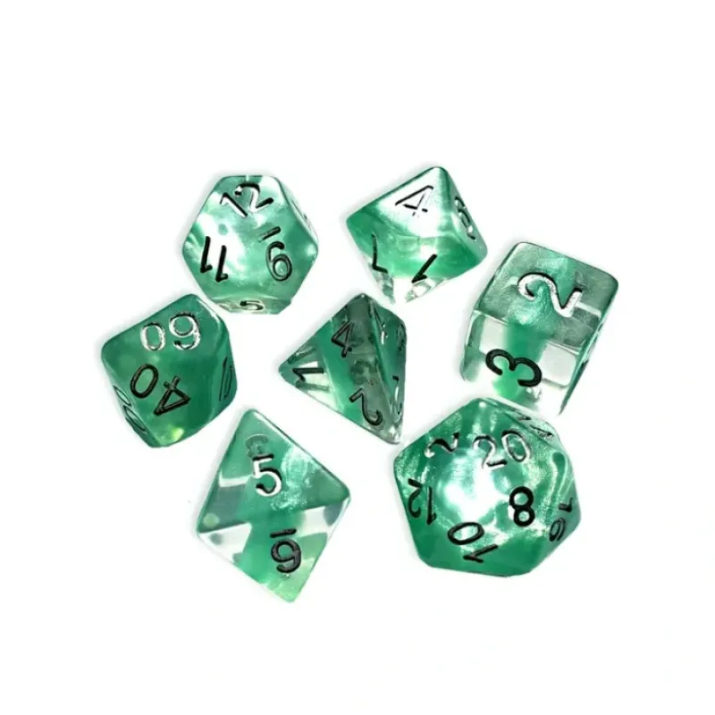 Dice<Neutron Dice: "Mint Green" GKG N0202 - Miniature Marvels: Airplane Models & Painted Dice