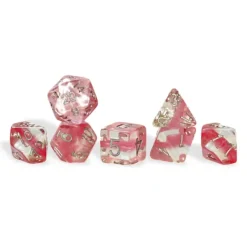 Dice<Neutron Dice: "Rose Quartz" GKG N0102 - Miniature Marvels: Airplane Models & Painted Dice