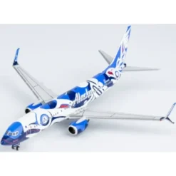 Airplane Model*NG 58196 1:400 Alaska Airlines Boeing 737-800 N559AS (Salmon People with scimitar winglets) - Miniature Marvels: Airplane Models & Painted Dice