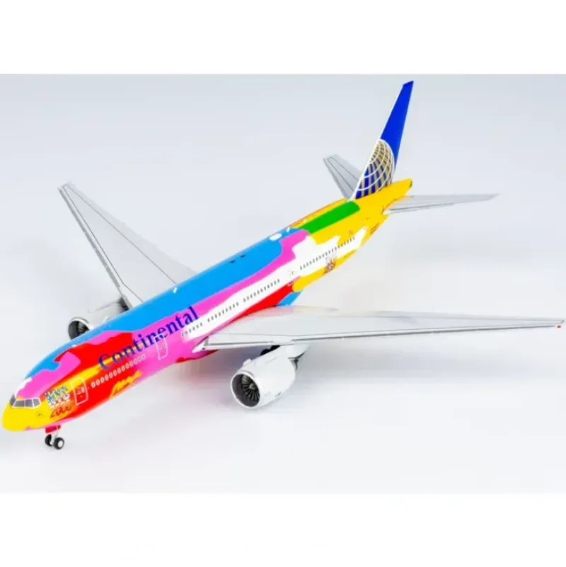 Airplane Model*NG 72005 1:400 Continental Airlines Boeing 777-200ER N77014 "Peter Max" - Miniature Marvels: Airplane Models & Painted Dice
