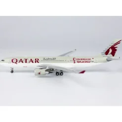 Airplane Model*NG 61058 1:400 Qatar Airways Airbus A330-200 A7-ACS "FIFA World Cup Qatar 2022" - Miniature Marvels: Airplane Models & Painted Dice