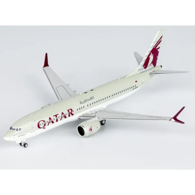 Airplane Model*NG 88018 1:400 Qatar Airways Boeing 737 MAX 8 A7-BSH - Miniature Marvels: Airplane Models & Painted Dice