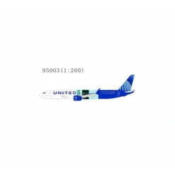Airplane Model*NG Models 95003 1:200 Boeing 737 MAX10 United N27602 "The Future is SAF" with ecoDemontrator Explorer sticker - Miniature Marvels: Airplane Models & Painted Dice