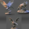 Miniature<Night Monsters Bundle - Miniature Marvels: Airplane Models & Painted Dice