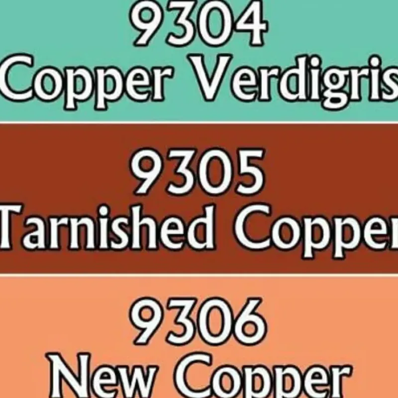 Paint<NMM Copper Colors (09304-09306): MSP Triads RPR 09802 - Miniature Marvels: Airplane Models & Painted Dice