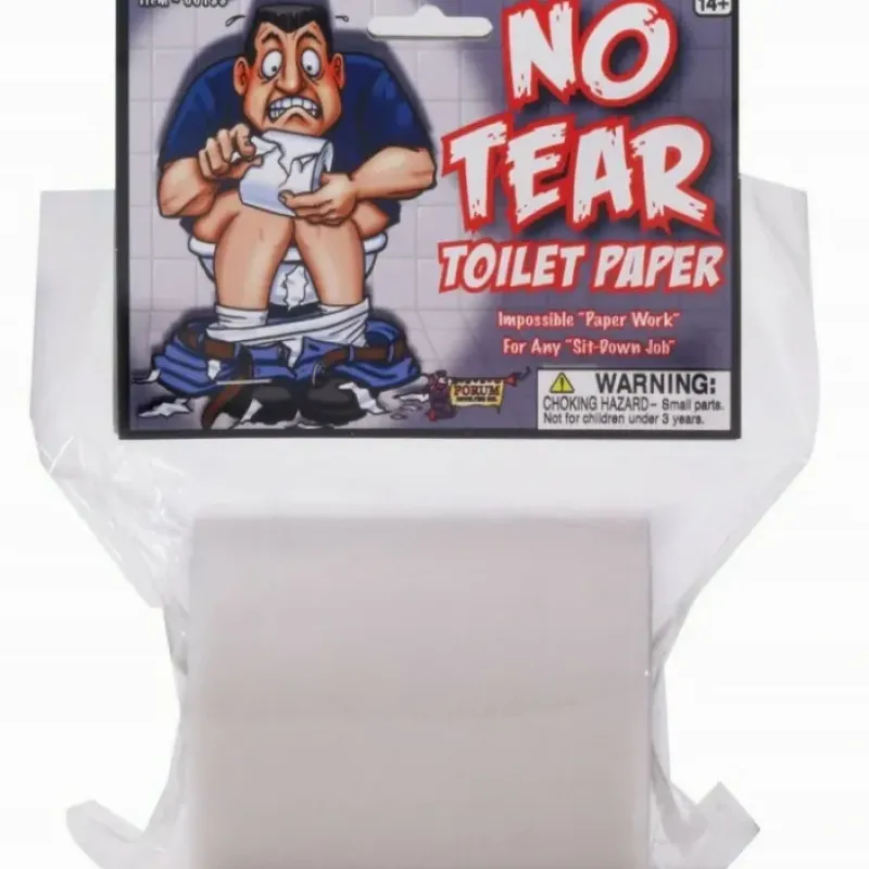 Egpull<NO TEAR TOILET PAPER Hilarious Prank Gag Funny Bathroom Potty Poop Joke - Miniature Marvels: Airplane Models & Painted Dice