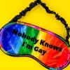 Egpull<Nobody Knows I'm Gay Sleeping Mask - Funny Sleep Eye Blindfold Soft EyeMask - Miniature Marvels: Airplane Models & Painted Dice