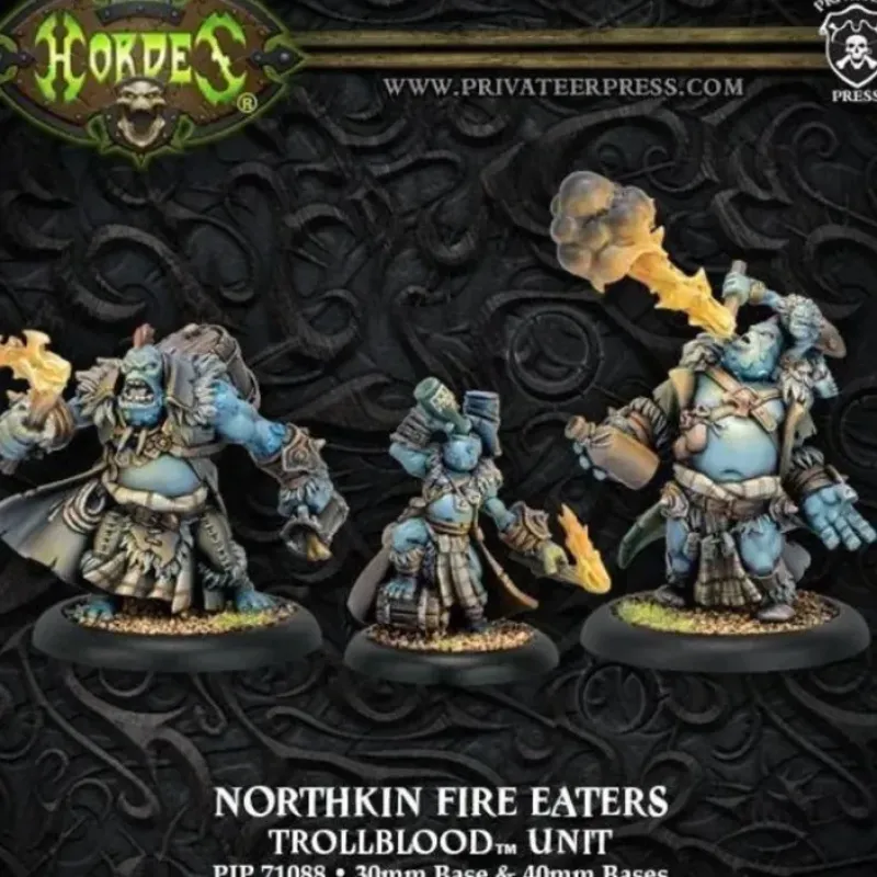 Miniature<Northkin Fire Eaters: Trollbloods - Unit PIP 71088 - Miniature Marvels: Airplane Models & Painted Dice
