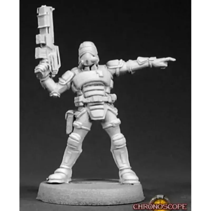 Miniature<Nova Corporate Security Sergeant: Chronoscope RPR 50005 - Miniature Marvels: Airplane Models & Painted Dice
