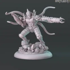 Miniature<Nu'Rek Myrmidon Overlord - Miniature Marvels: Airplane Models & Painted Dice