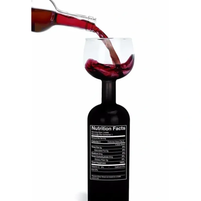 Egpull<NUTRITION LABEL - Original Ultimate Wine Bottle Glass Cup Holder - BigMouth Inc - Miniature Marvels: Airplane Models & Painted Dice