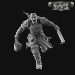 Miniature<Oceanic Community Blood Warrior - Miniature Marvels: Airplane Models & Painted Dice
