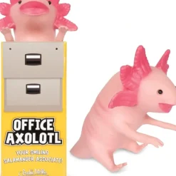 Egpull<Office Axolotl Buddy Figure - Your New Hang Out Friend Toy - Archie McPhee - Miniature Marvels: Airplane Models & Painted Dice