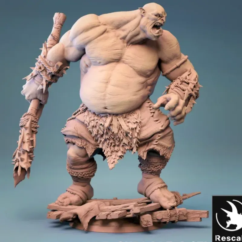Miniature<Ogre - Miniature Marvels: Airplane Models & Painted Dice
