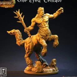 Miniature<One-Eyed Centaur - Miniature Marvels: Airplane Models & Painted Dice