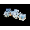 Dice<Opalite: Full-Sized 16mm Polyhedral Dice Set MET 102 - Miniature Marvels: Airplane Models & Painted Dice