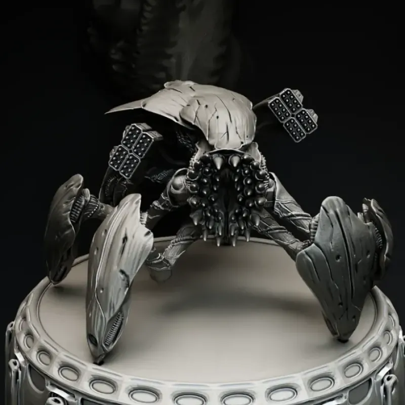 Miniature<Oppressor Form Pose 2 - Miniature Marvels: Airplane Models & Painted Dice