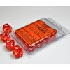 Dice<Orange / White: Translucent d10 Dice Set (10's) CHX 23273 - Miniature Marvels: Airplane Models & Painted Dice