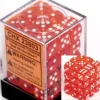 Dice<Orange with White: Translucent 36d6 12mm Dice Block CHX 23803 - Miniature Marvels: Airplane Models & Painted Dice
