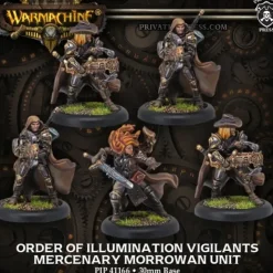 Miniature<Order of Illumination Vigilants: Mercenary Morrowan Unit PIP 41166 - Miniature Marvels: Airplane Models & Painted Dice