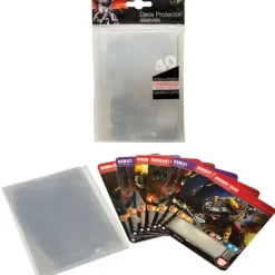 Accessories<Oversized Deck Protectors: Top Loading (40) - Miniature Marvels: Airplane Models & Painted Dice
