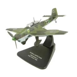 Airplane Model*Oxford AC004 1:72 Junkers Ju 87B Stuka - III./St.G.77, Luftwaffe - Caen, France, 1940 - Miniature Marvels: Airplane Models & Painted Dice