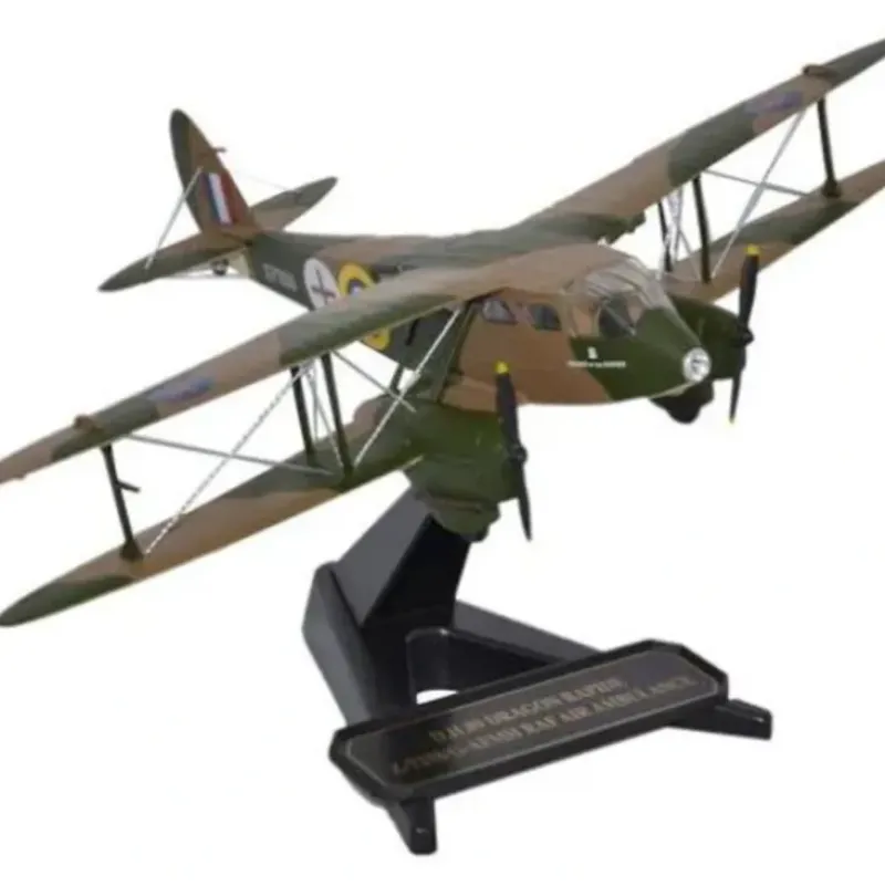 Airplane Model*Oxford 72DR007 de Havilland Dragon Rapide RAF, Z7258, Air Ambulance - Miniature Marvels: Airplane Models & Painted Dice