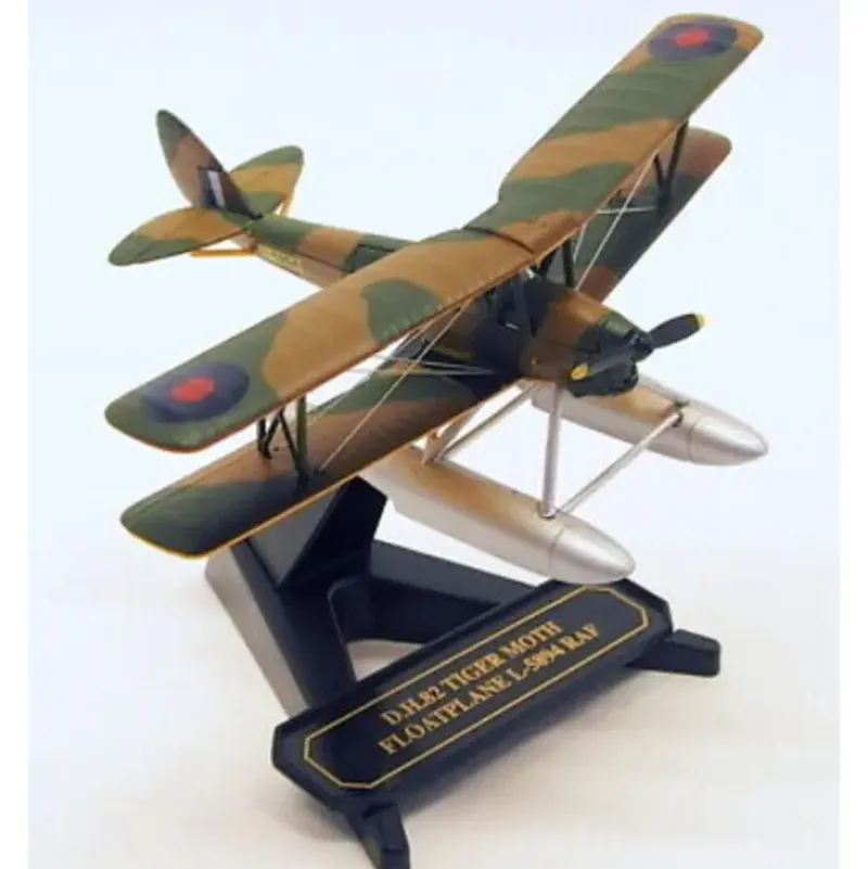 Airplane Model*Oxford 72TM010 de Havilland Tiger Moth Floatplane - Miniature Marvels: Airplane Models & Painted Dice