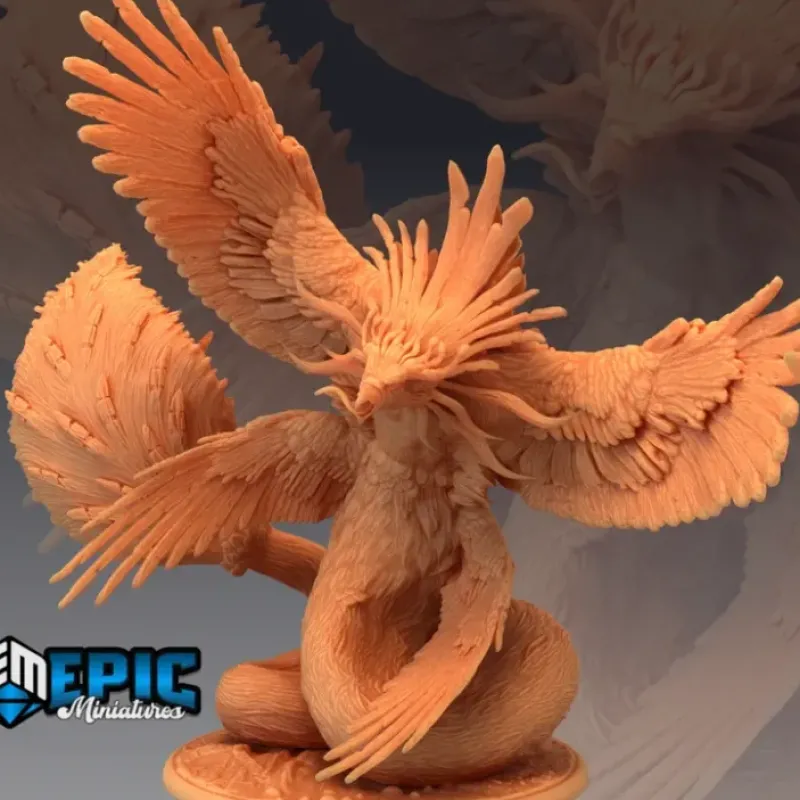 Miniature<Parrot Storm God - Miniature Marvels: Airplane Models & Painted Dice