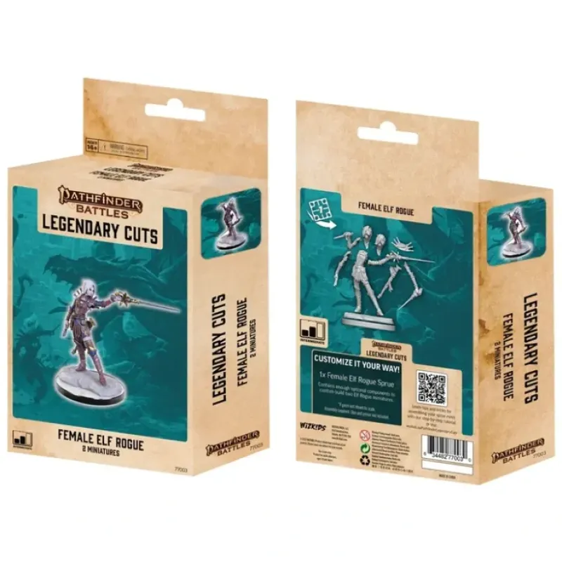 Miniature<Pathfinder Battles Legendary Cuts: Female Elf Rogue WZK 77003 - Miniature Marvels: Airplane Models & Painted Dice