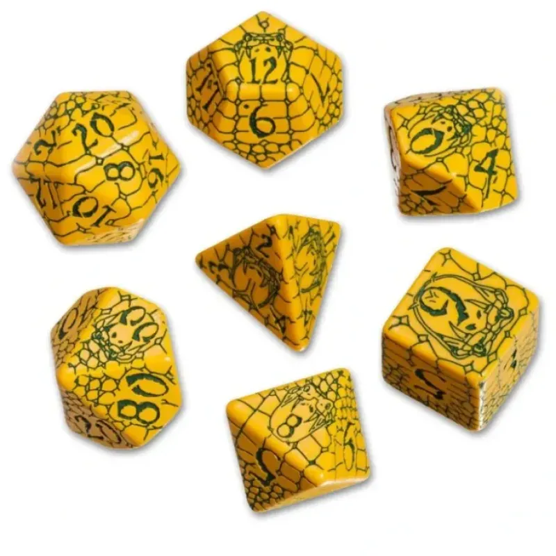 Dice<Pathfinder Serpent's Skull Dice Set (7) QWS SPAT36 - Miniature Marvels: Airplane Models & Painted Dice