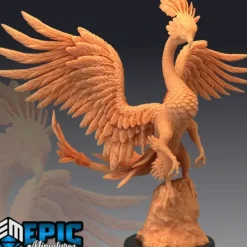 Miniature<Peacock Griffin Intimidating - Miniature Marvels: Airplane Models & Painted Dice