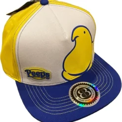 Egpull<Peeps Snapback Hat - Retro Trucker Marhnallow Candy Embroidered Skater Ball Cap - Miniature Marvels: Airplane Models & Painted Dice