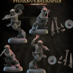 Miniature<Pharsan Cultist Soldiers Male - Miniature Marvels: Airplane Models & Painted Dice